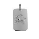 Pendentif Argent 925 Zodiaque Plaque GI Capricorne