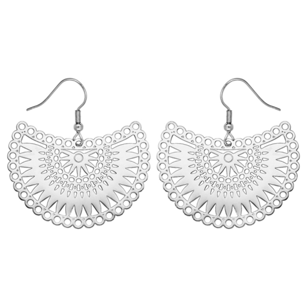 Boucles d'oreilles Acier 316 L Crochet Soleil 