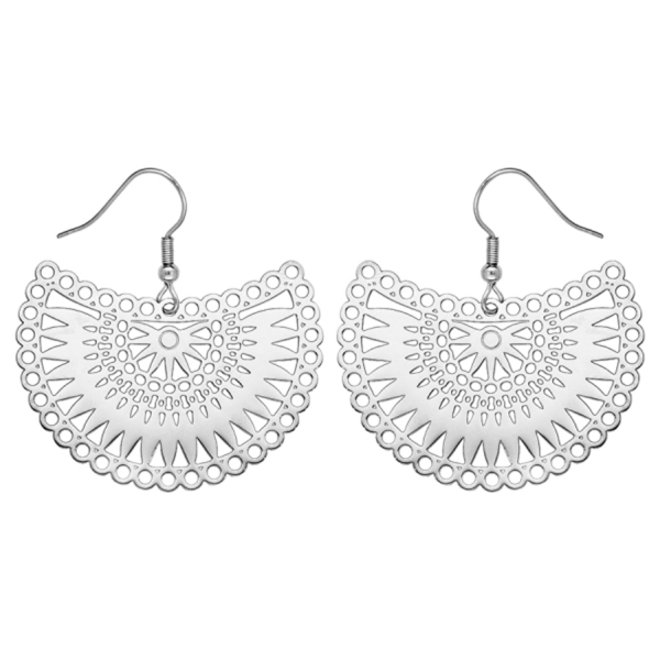 Boucles d'oreilles Acier 316 L Crochet Soleil 