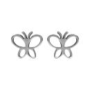 Boucles d'oreilles Acier 316 L Enfant Papillon Ajouré