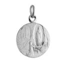 Pendentif Acier 316 L Médaillon Lourdes