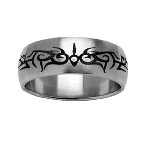 Bague Homme Acier 316 L  Tribal