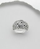 Bague Argent 925 Multi Cercles Dôme